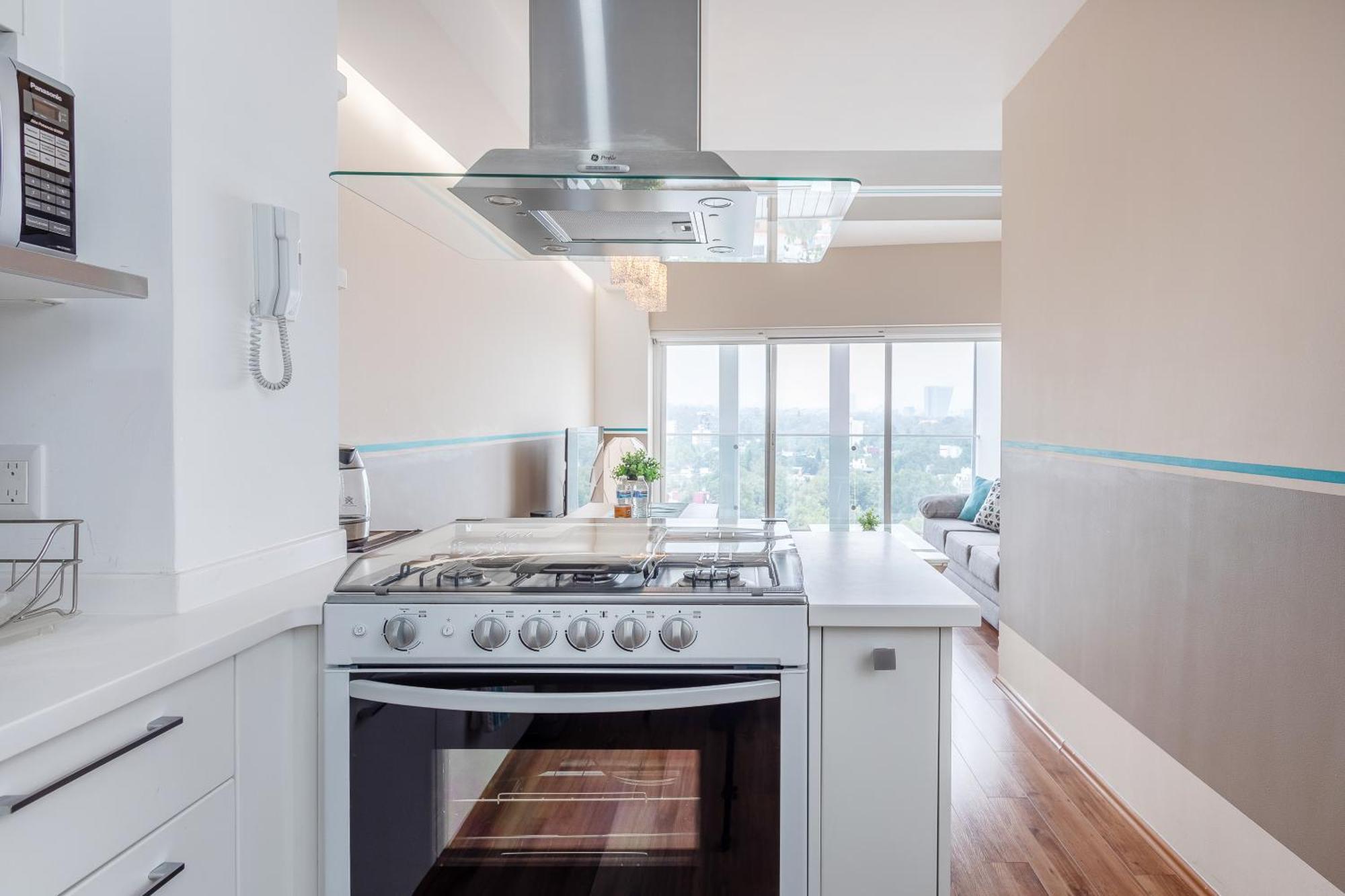 View Penthouse Private Rooftop, Wi-fi 500mbps, Air Conditioning, Grill, Pool And Gym Apartment Mexico City