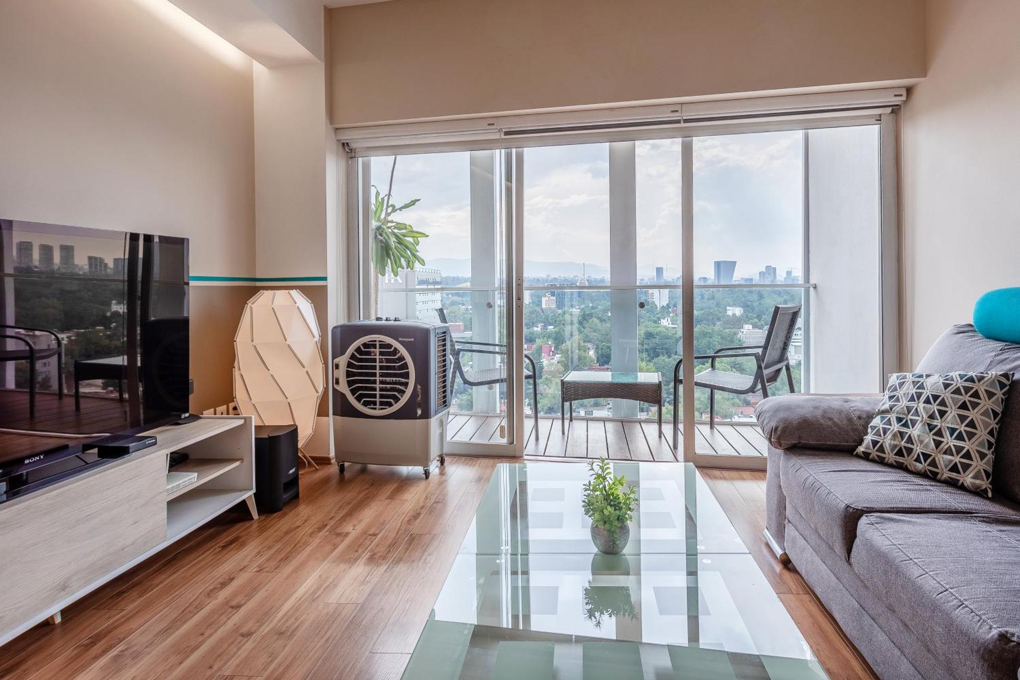 View Penthouse Private Rooftop, Wi-fi 500mbps, Air Conditioning, Grill, Pool And Gym Apartment